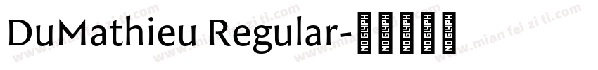 DuMathieu Regular字体转换